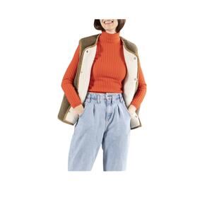 Jane Post Reversible Faux Shearling Teddy Vest NWT Small